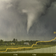 This graph shows the running tally of preliminary tornado counts in 2017 (gold line, through April 22) compared to the 2005-2015 average (beige bars). The data was provided by Patrick Marsh of NOAA’s Storm Prediction Center. (Image: NOAA)